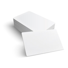 Stack Of Blank Business Card.