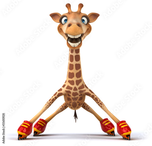 Fototapeta na wymiar Fun giraffe