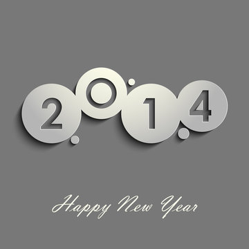 Abstract gray New Years wishes