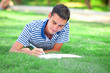 © Masson - Young student with note at outdoor