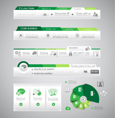 Poster - Infographic design template with design elements