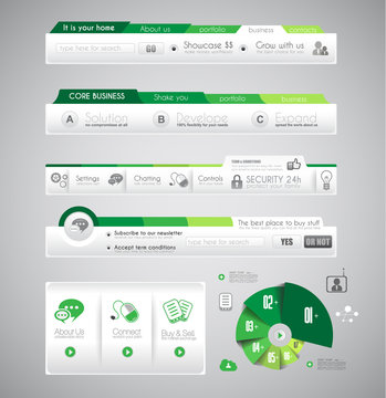 Infographic design template with design elements