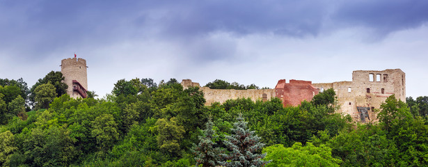 Wall Mural - Ruins of the castle in Kazimierz Dolny at Vistula river, Poland