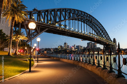 Obraz na płótnie Sydney Harbour Bridge O Zmierzchu