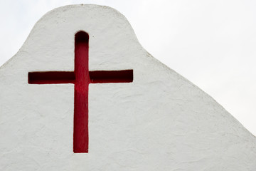 red crucifix in Sancta Eularia