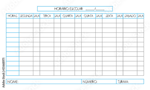 Horario escolar online