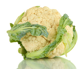 Wall Mural - Cauliflower isolated on white