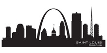 Saint Louis Missouri City Skyline Vector Silhouette