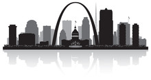 Saint Louis Missouri City Skyline Silhouette