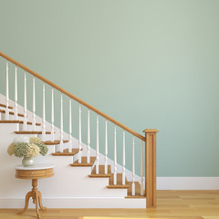 Stairway in the modern house.