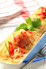 Poster - Spaghetti and meatballs