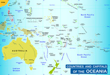 Countries And Capitals Of The Oceania