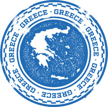 Greece Country Stamp