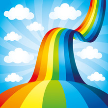 Vector Background. Rainbow.
