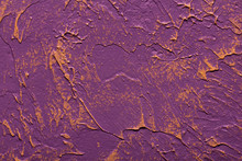 Abstract Background Of A Purple Plaster Wall