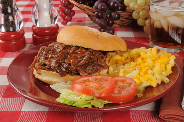 Canvas Print - Barbecue beef sandwich