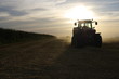 Baling Straw in the Evening
