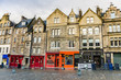 Historic Town Houses and Shopfronts in Edinburgh Old Town