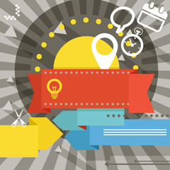 Poster - Vintage style advertising illustration. Ready for a text