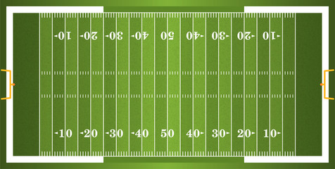 Wall Mural - Textured Grass American Football Field