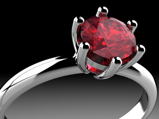 Wall Mural - Ruby ring