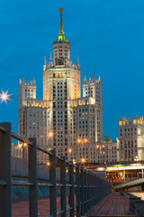 Wall Mural - Apartment house on Kotelnicheskaya Embankment in Moscow