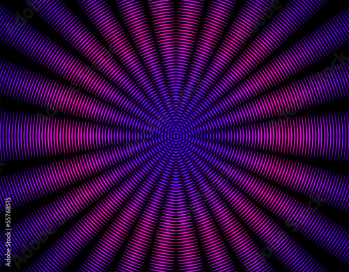 Fotografie, Obraz Beautiful purple pink rays abstract interference pattern