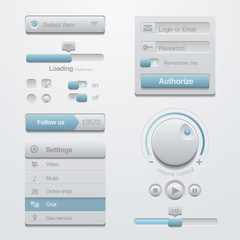 User interface design elements template kit. For Adaptive apps