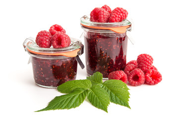 Poster - Himbeeren und Himbeermarmelade