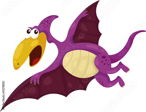 Obraz w ramie illustration of Dinosaur Pteranodon - dino