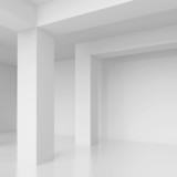 Fototapeta Perspektywa 3d - White Interior Background