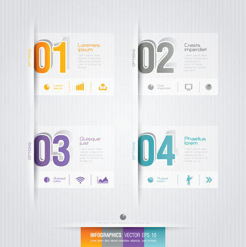 Infographics vector design template.