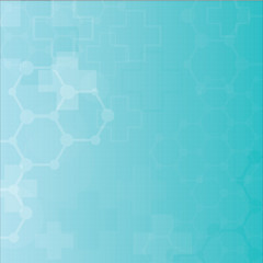 Abstract molecules medical background