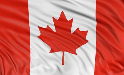 Wall Mural - 3D Canada Flag  (clipping path included)