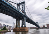 Metallic structure of Manhattan Bridge, New York City