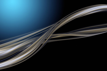 Poster - Abstract elegant wave background design with space for your text