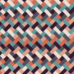 Wall Mural - retro geometric seamless pattern