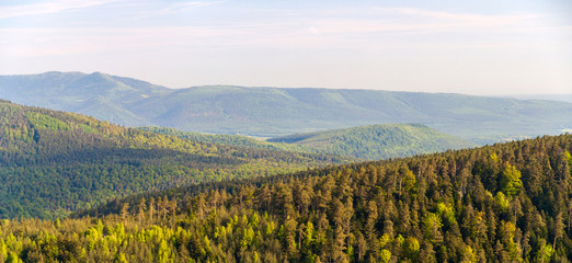 Wall Mural - Panorama of Vosges mountains in Alsace - France