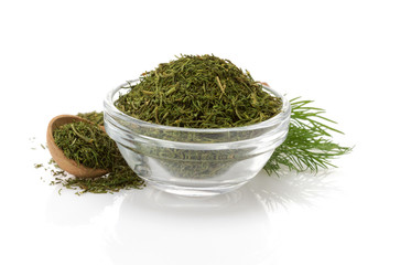 Wall Mural - dried  dill in bowl