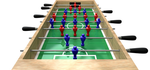 Wall Mural - Foosball Table High Top View