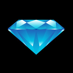 popular blue diamond isolated realistic high quality elements ve