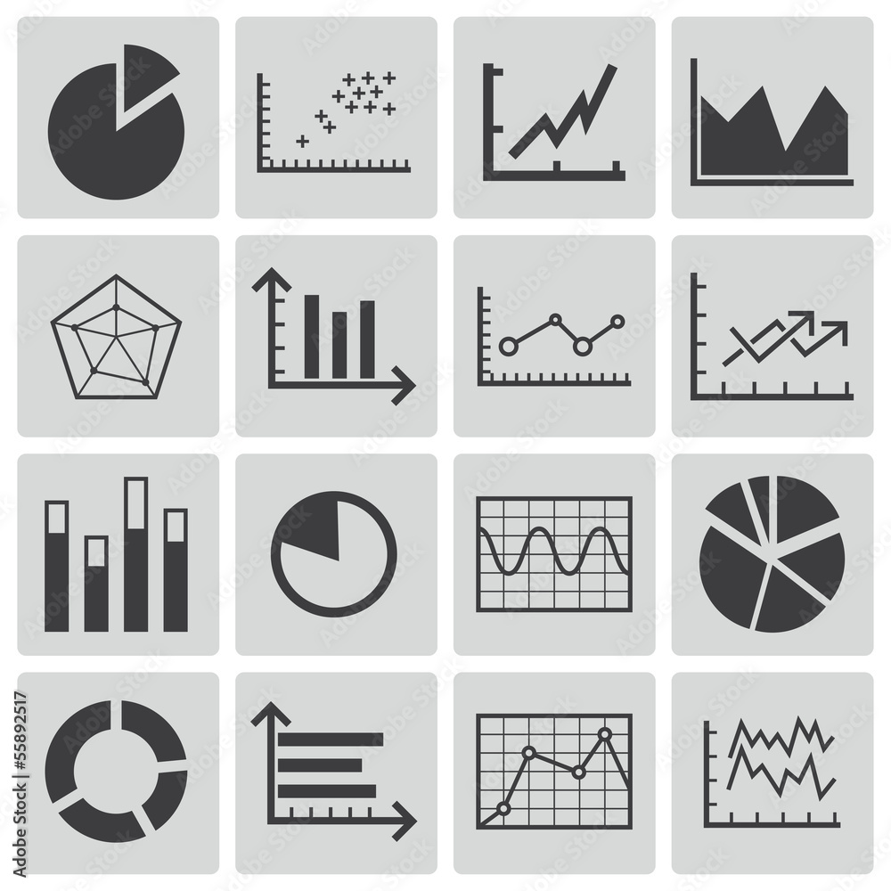 Graph Issue Icon icon graphs Stock Vector | Adobe Stock