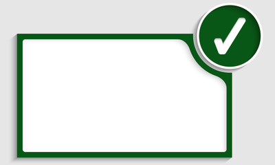 Poster - green text box with check box