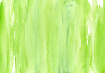 Canvas Print - Green watercolor texture