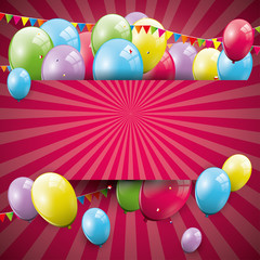 Wall Mural - Sweet birthday background