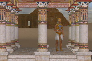 Wall Mural - man in egyptian clothes