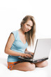 © Sławomir Fajer - Girl working with laptop