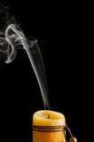 Fototapeta  - Smoked candle