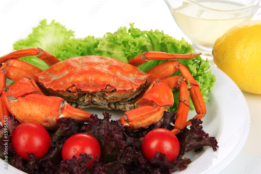 Boiled crab