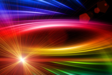 Poster - futuristic wave background design with lights